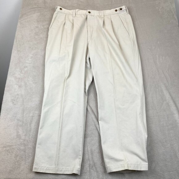 Dockers Mens Twill Pants 42x30 Relaxed Fit No Wrinkle Vintage Sep 1999 - Picture 5 of 13